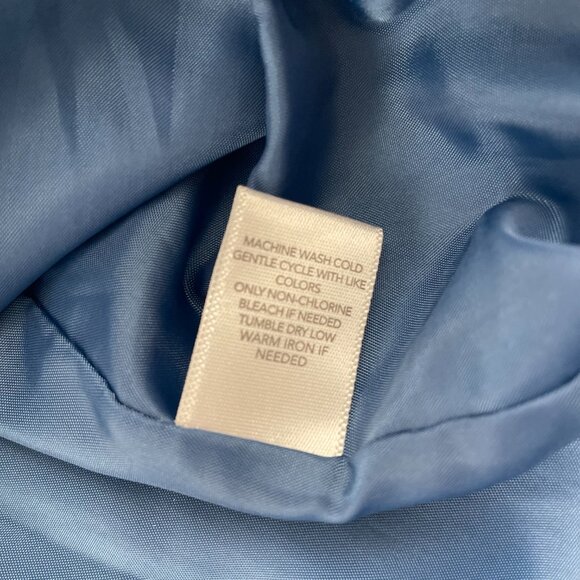 CJ Banks Womens Blue Botanical Floral Print Quilted Full Zip Puffer Vest Size 1X - Picture 4 of 7